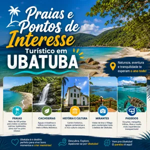 Praias e Pontos de Interesse Turístico em Ubatuba